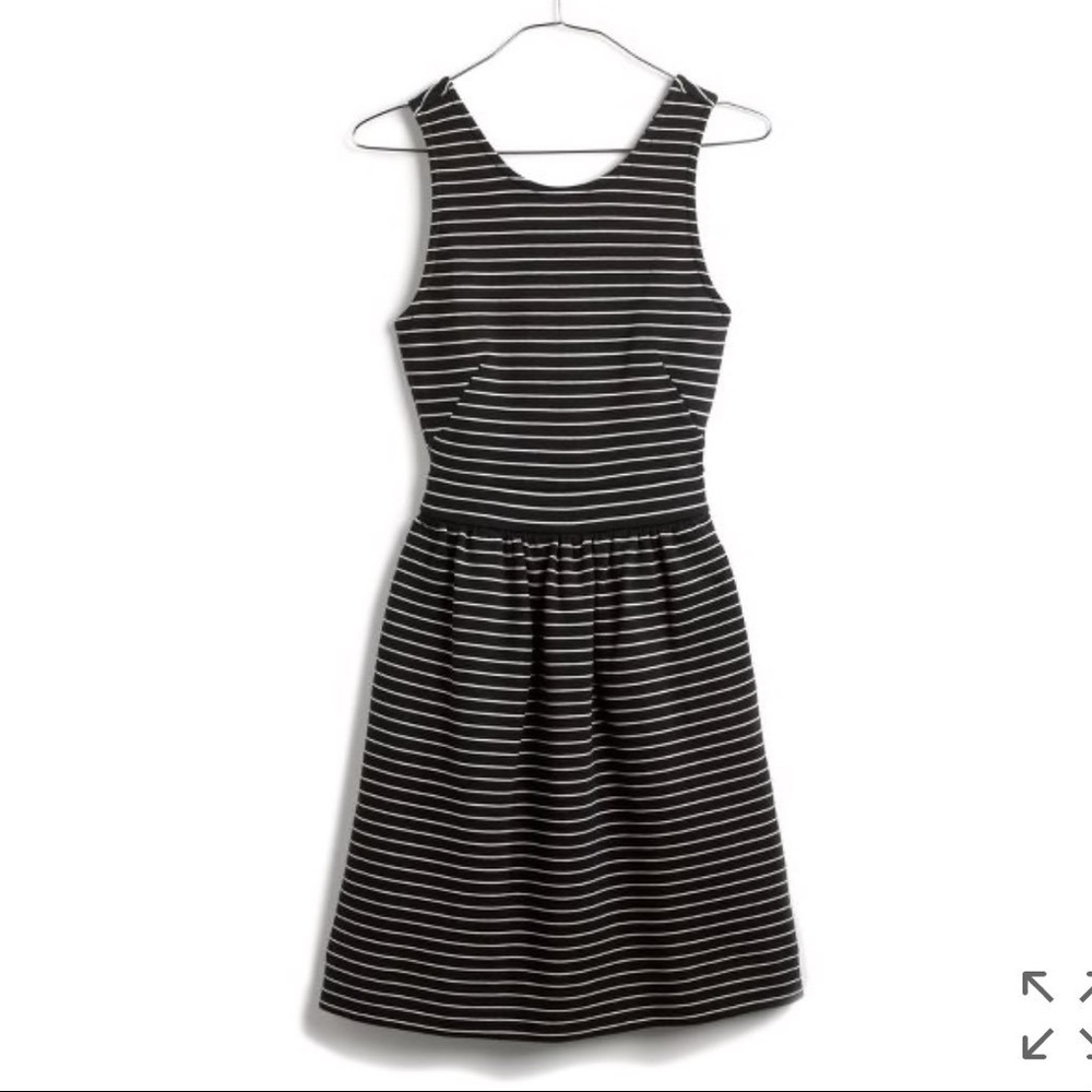 Madewell dress, zip up back, sturdy, thick fabric